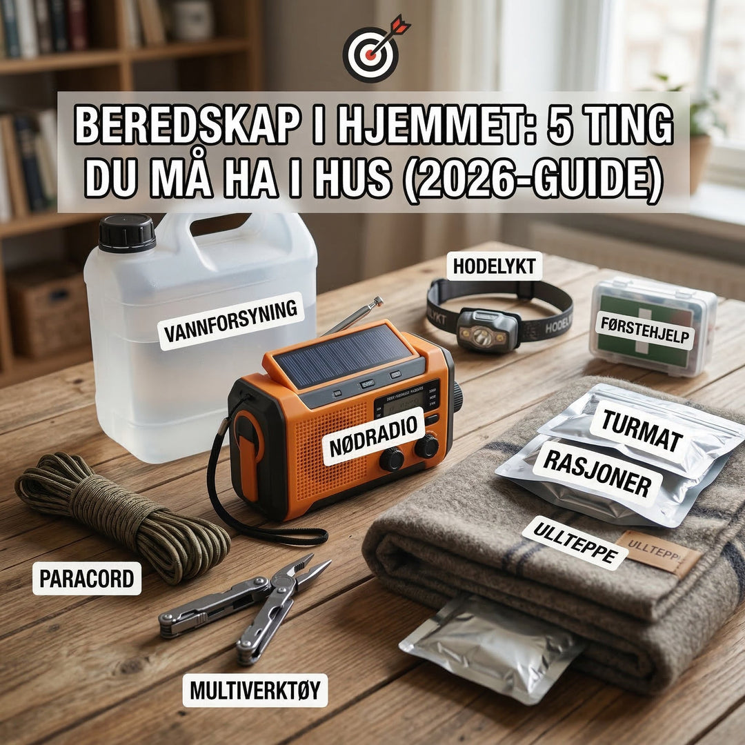 Beredskap i hjemmet: 5 ting du MÅ ha i hus (2026-guide)