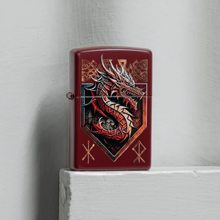 Zippo Dragon Shield Design Lighter