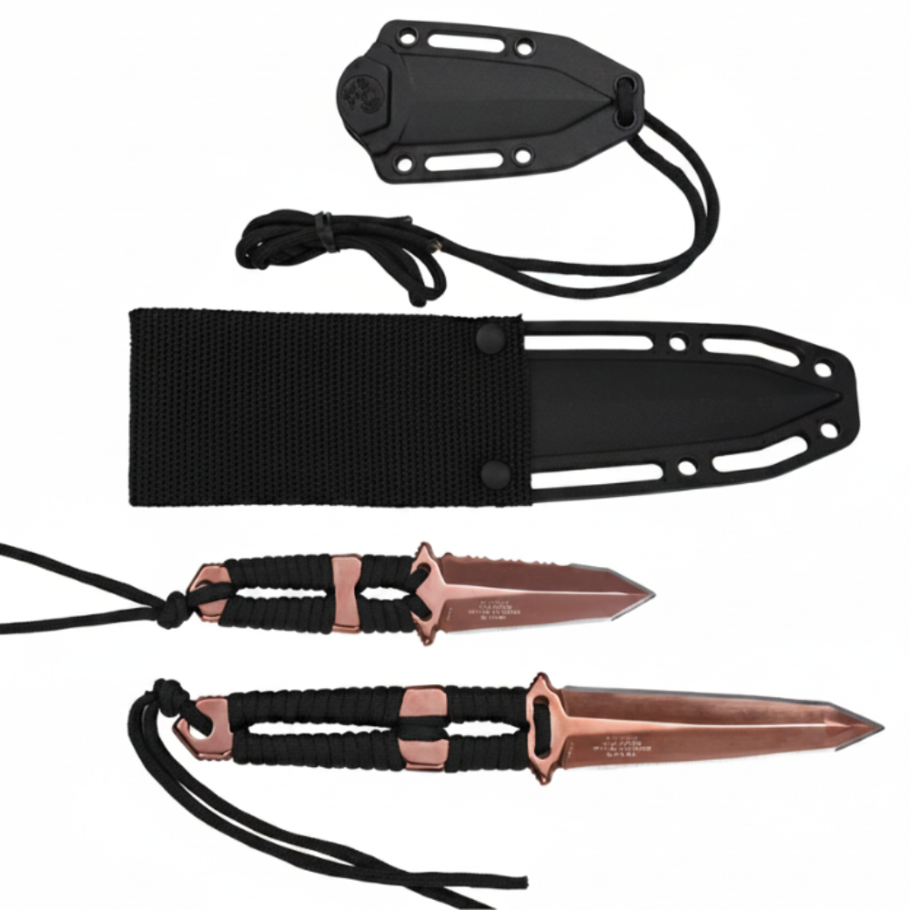 MTech USA - Taktisk Survival Knivsett med Slire - 2stk