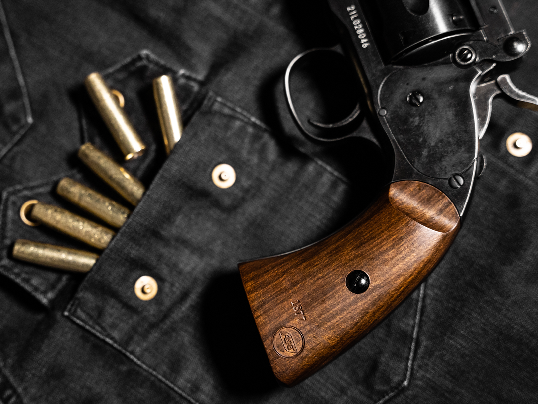 Schofield No.3 Revolver - 4.5mm Pellets - Verouderd Zwart