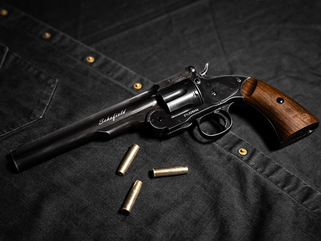 Schofield No.3 Revolver - 4.5mm Pellets - Verouderd Zwart