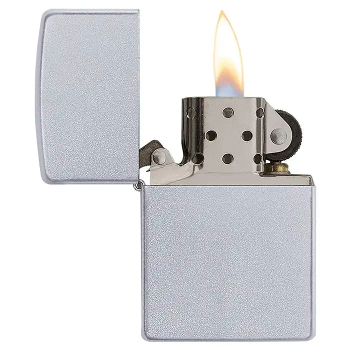Zippo-aansteker - Klassiek satijnchroom