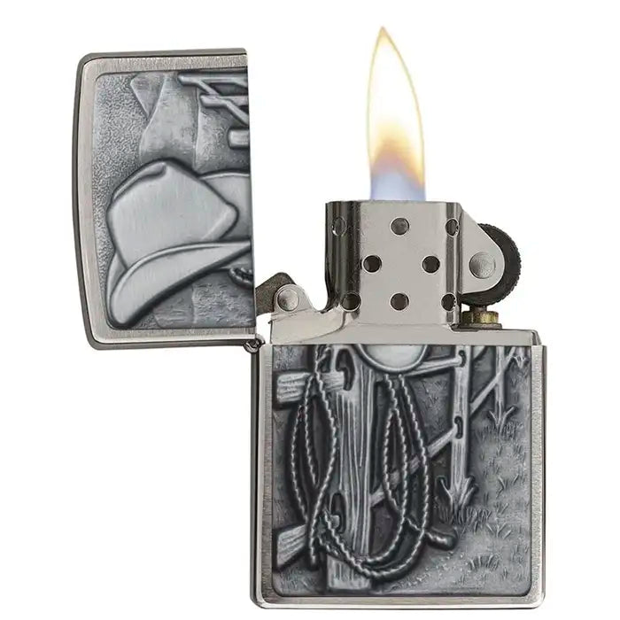Zippo-aansteker - Cowboy 3D-motief