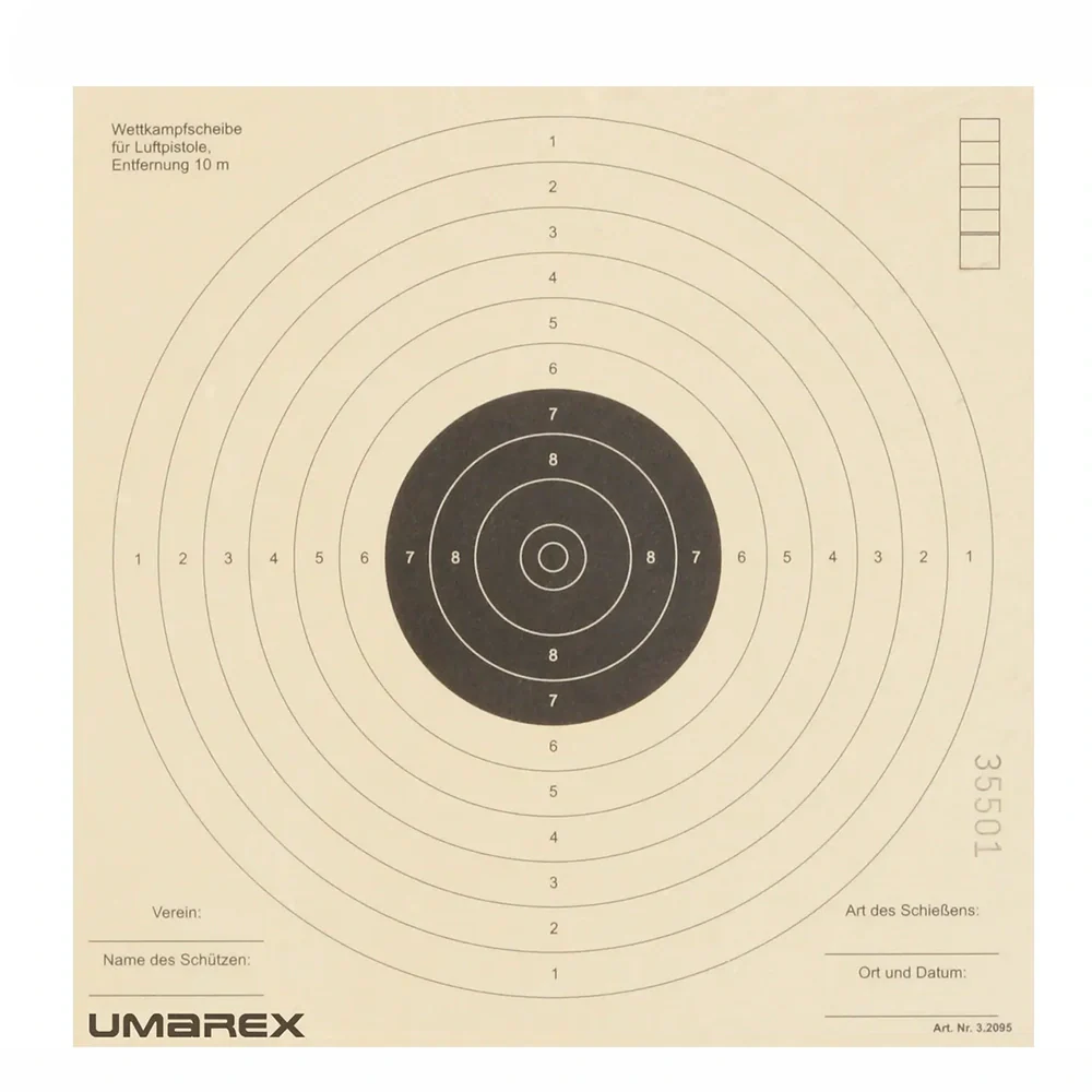 Flitsers voor luchtgeweren en softguns 17x17cm (Pakketaanbieding)