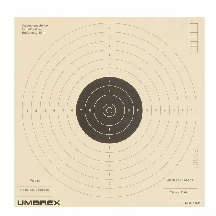 Flitsers voor luchtgeweren en softguns 17x17cm (Pakketaanbieding)