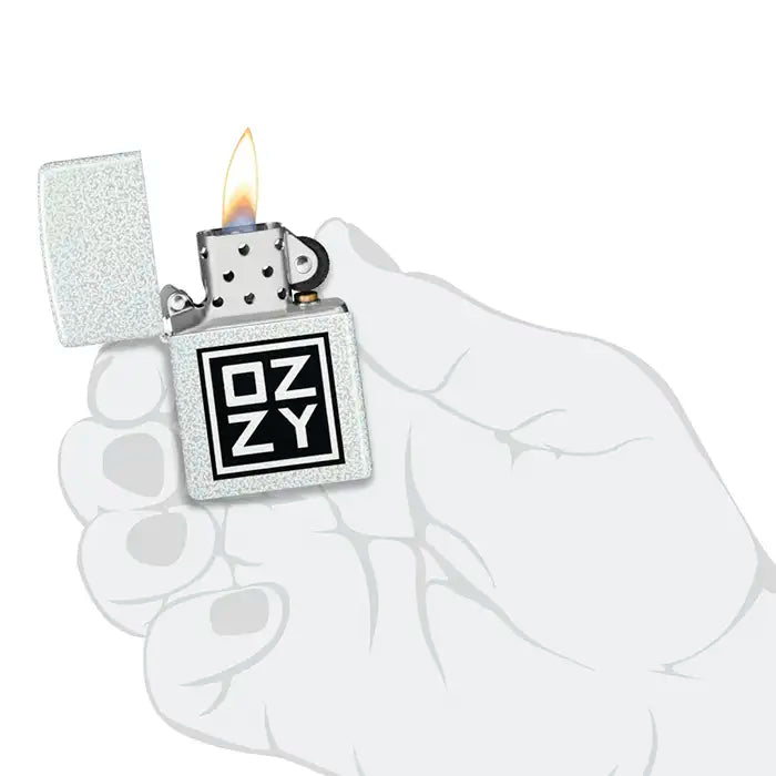 Zippo – Ozzy Osbourne «Ozzy Logo» – Glacier Finish Lighter