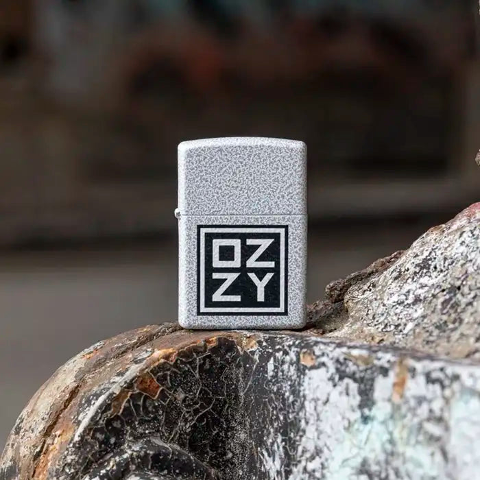 Zippo – Ozzy Osbourne «Ozzy Logo» – Glacier Finish Lighter