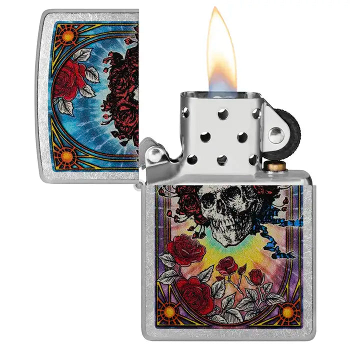 Zippo – Grateful Dead «Skull & Roses» – Street Chrome Lighter