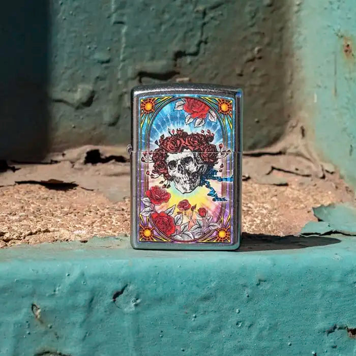 Zippo – Grateful Dead «Skull & Roses» – Street Chrome Lighter