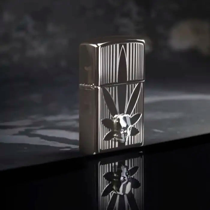 Zippo - Cannabis en 3D Schedel