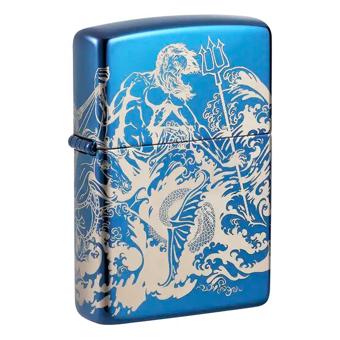Zippo Lighter - Poseidon Atlantis Design