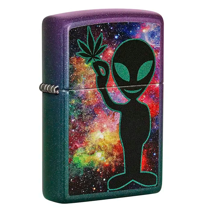 Zippo Lighter - Alien Design Iridescent