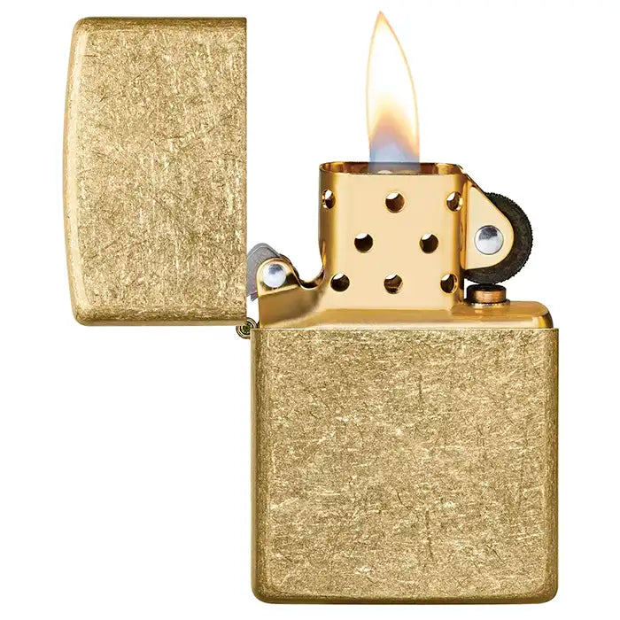Zippo - Getrommeld Messing