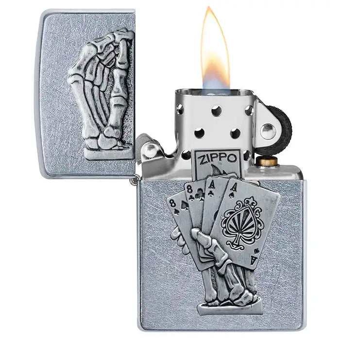 Zippo-aansteker - 3D-dodemanshandontwerp
