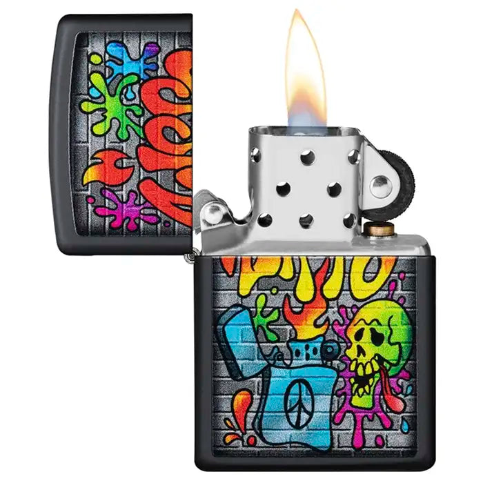 Zippo-aansteker - Street Art-ontwerp