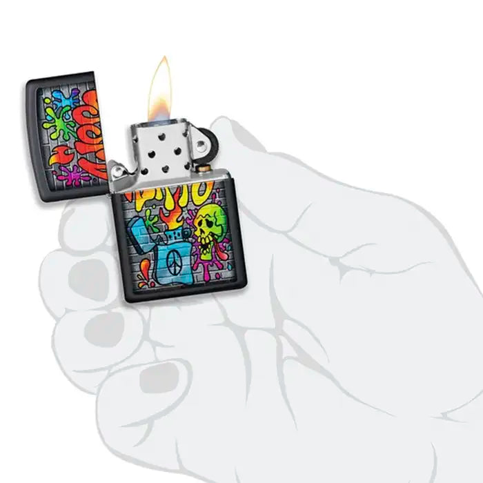 Zippo-aansteker - Street Art-ontwerp