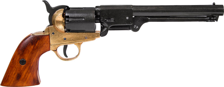 Denix - American Navy Revolver 1851 Replika – Klassisk Borgerkrigsrevolver i Metall og Tre