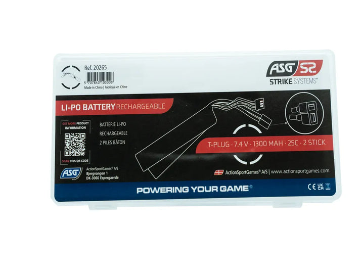 Strike Systems - Li-Po Batteri 11.1V 1300mAh - Sticks med T-Plug (Deans)