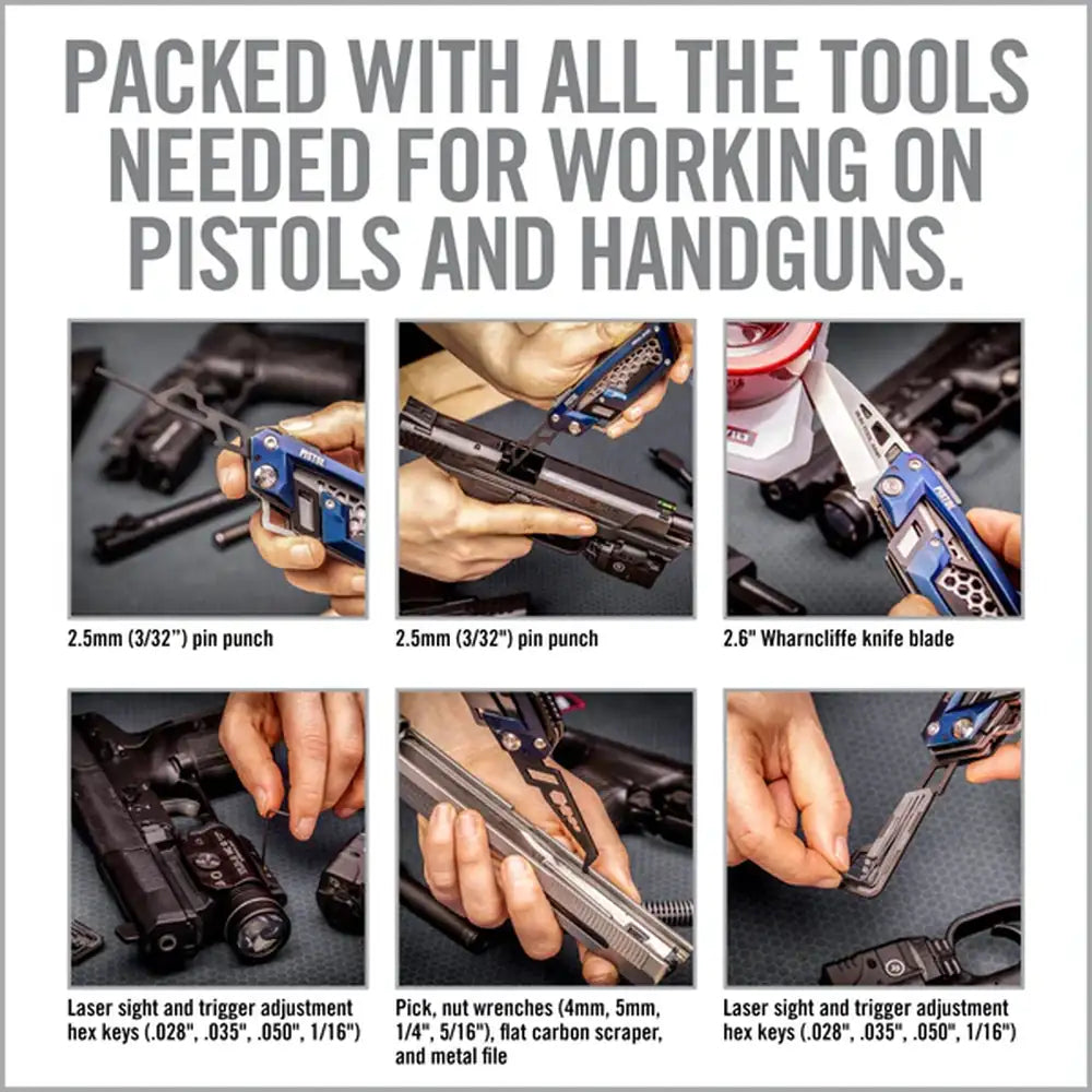 Real Avid - Gun Tool Edge Pistol - 15-i-1 Multiverktøy med Wharncliffe Blad