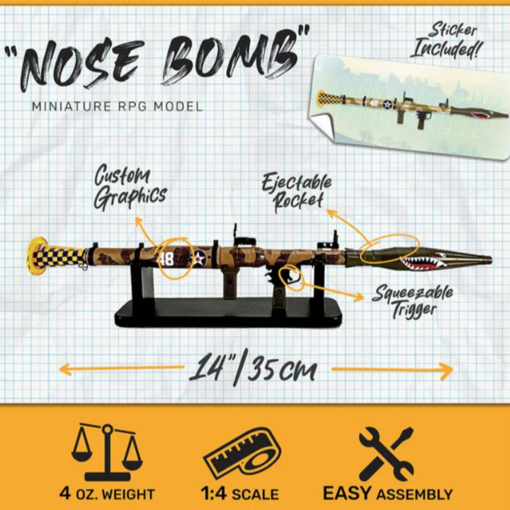 Mini "nosebomb" RPG Garnetcasts - Replica Model - Limited Edition