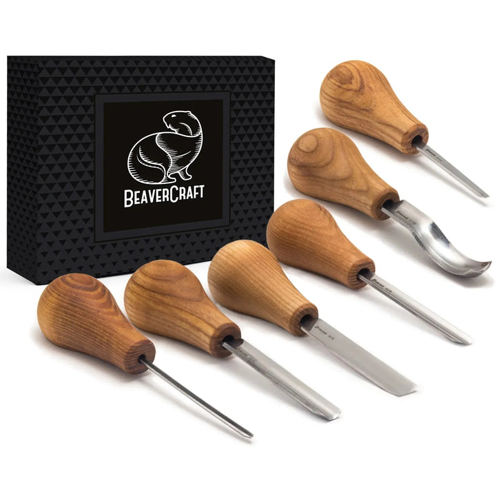 SC05 - Chisel Set for Wood Carving - Set of 6 Knives