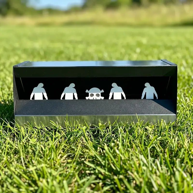 Magnetische kogelvanger met zombiesilhouet - 4+1 knipperen