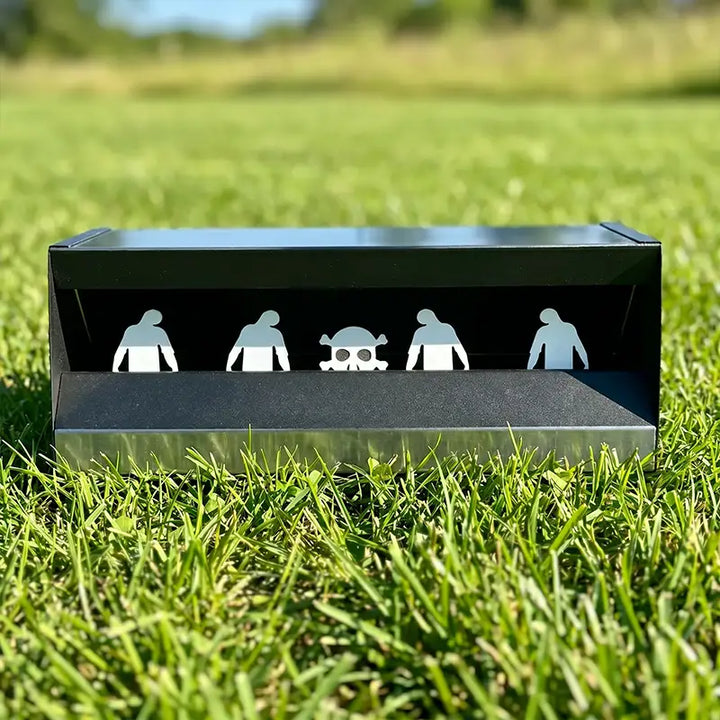 Magnetische kogelvanger met zombiesilhouet - 4+1 knipperen
