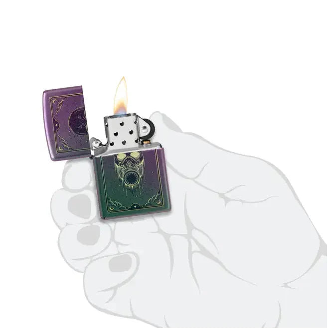 Zippo - Gassmaske Motiv - Iridescent Lighter