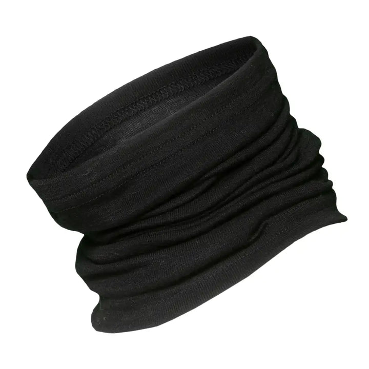 Vandre - Ribbestrikket Hals i 100% Merinoull - Svart