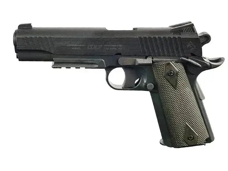Colt 1911 Rail - Co2 drevet Softgun uten Blowback - Svart - Game-On.no