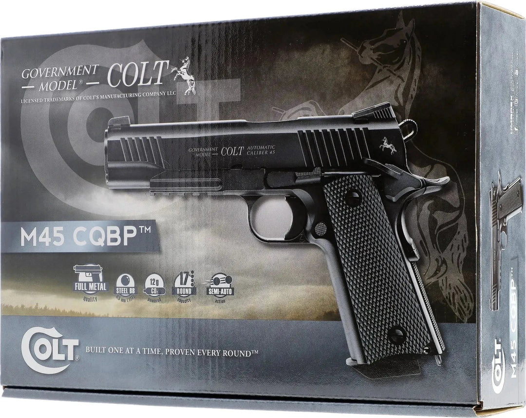 Colt M45 CQBP - Sort - 4.5mm BB - Game-On.no