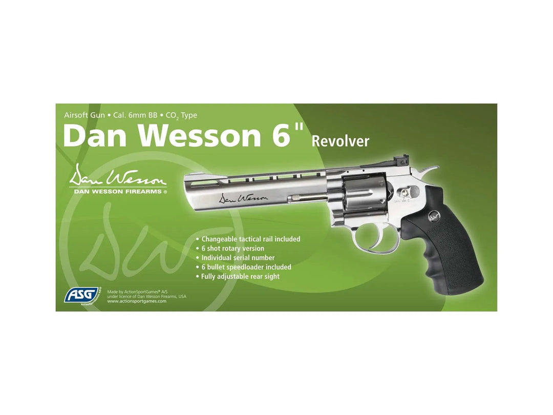 Dan Wesson 6 Co2 Revolver Silver - Game-On.no