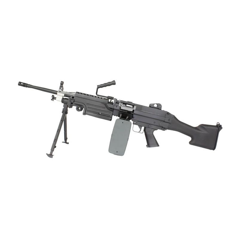 FN Herstal - M249 MK2 Elektrisk Softgun Maskingevær - Svart - Game-On.no