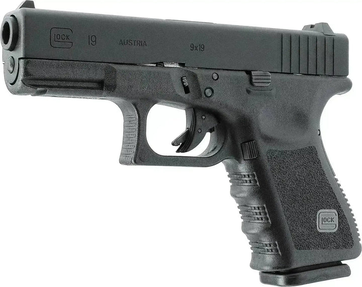 Glock 19 - Gass softgun med blowback - Pakkesett - Game-On.no