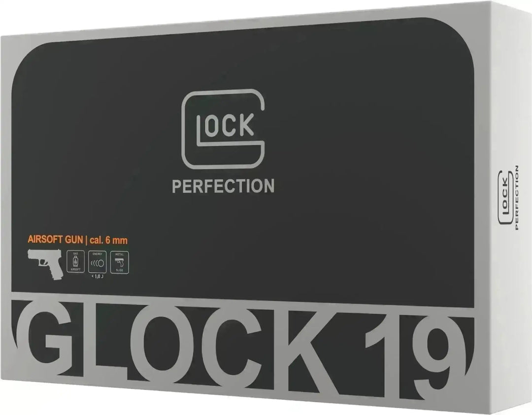 GLOCK 19 Gen4 Gass Softgun med Blowback - Pakkesett - Game-On.no