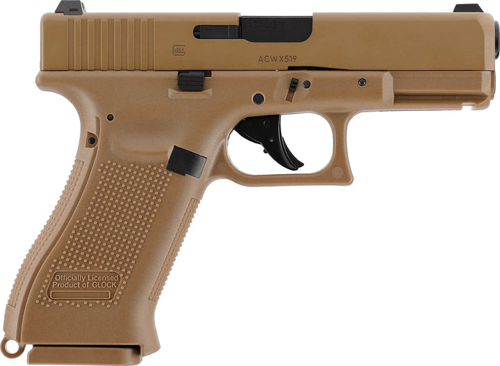 Glock 19X Coyote - 4.5mm Luftpistol med Blowback - Game-On.no