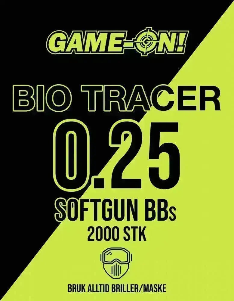 GO! Grønne BIO Tracer Kuler EN13432 - 0.25g - 2000stk - Game-On.no