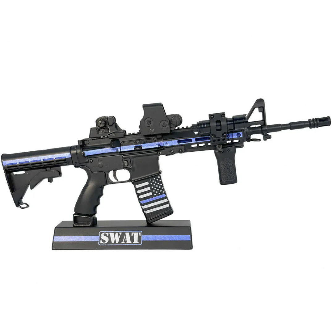 Goatguns - Mini AR15 Thin Blue Line/SWAT Special Edition - Replika Modell - Game-On.no