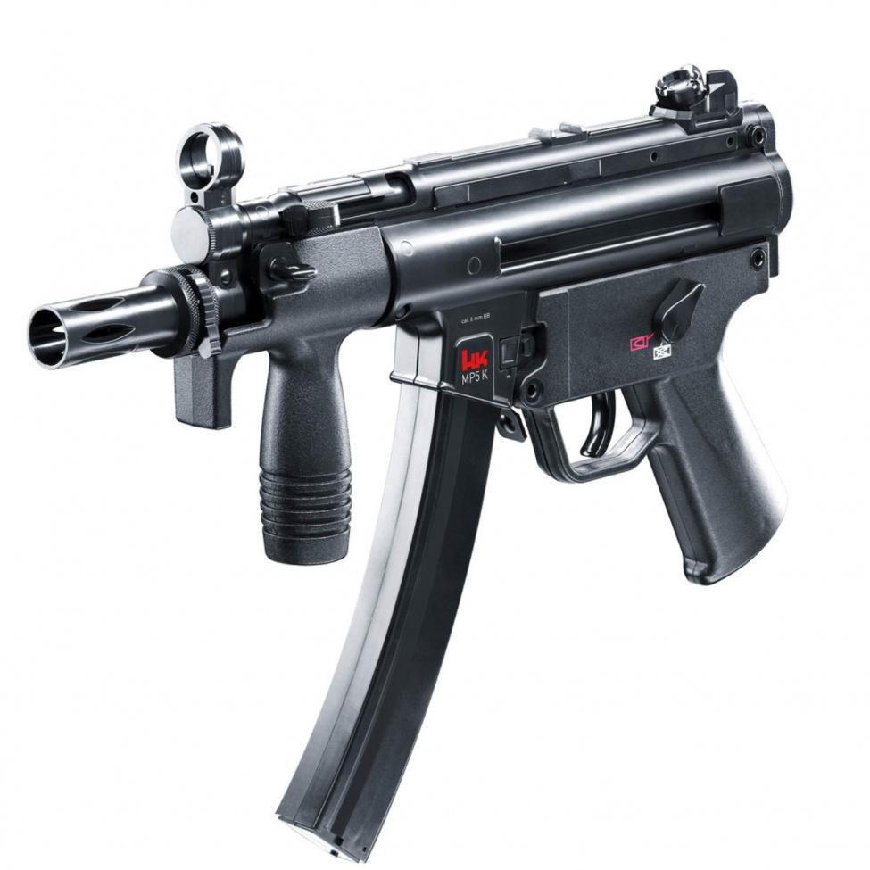 H&K MP5K PDW CO2 Drevet Softgun - Svart - gameon.eu