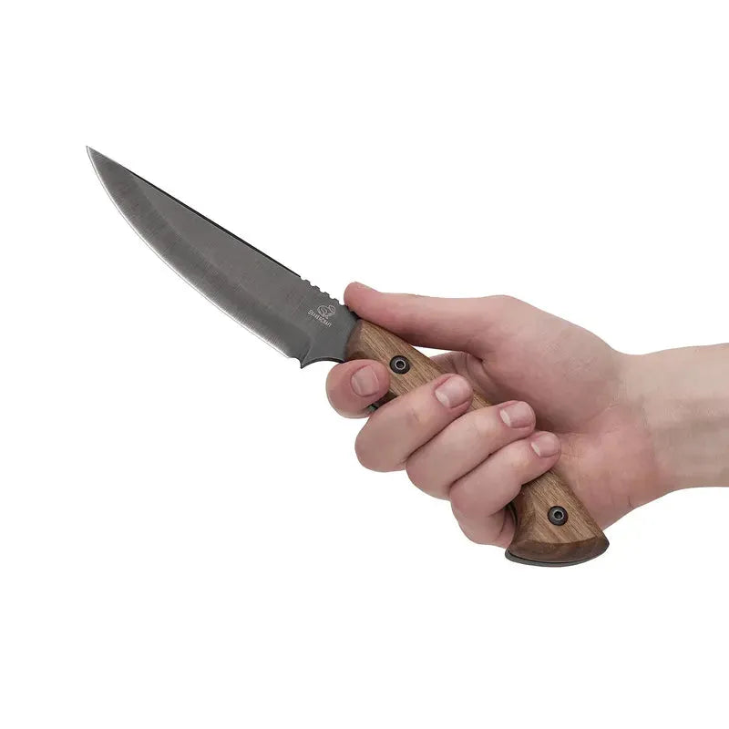 HGK6 Turkniv - Jaktkniv laget av Karbonstål og Valnøtt - Game-On.no