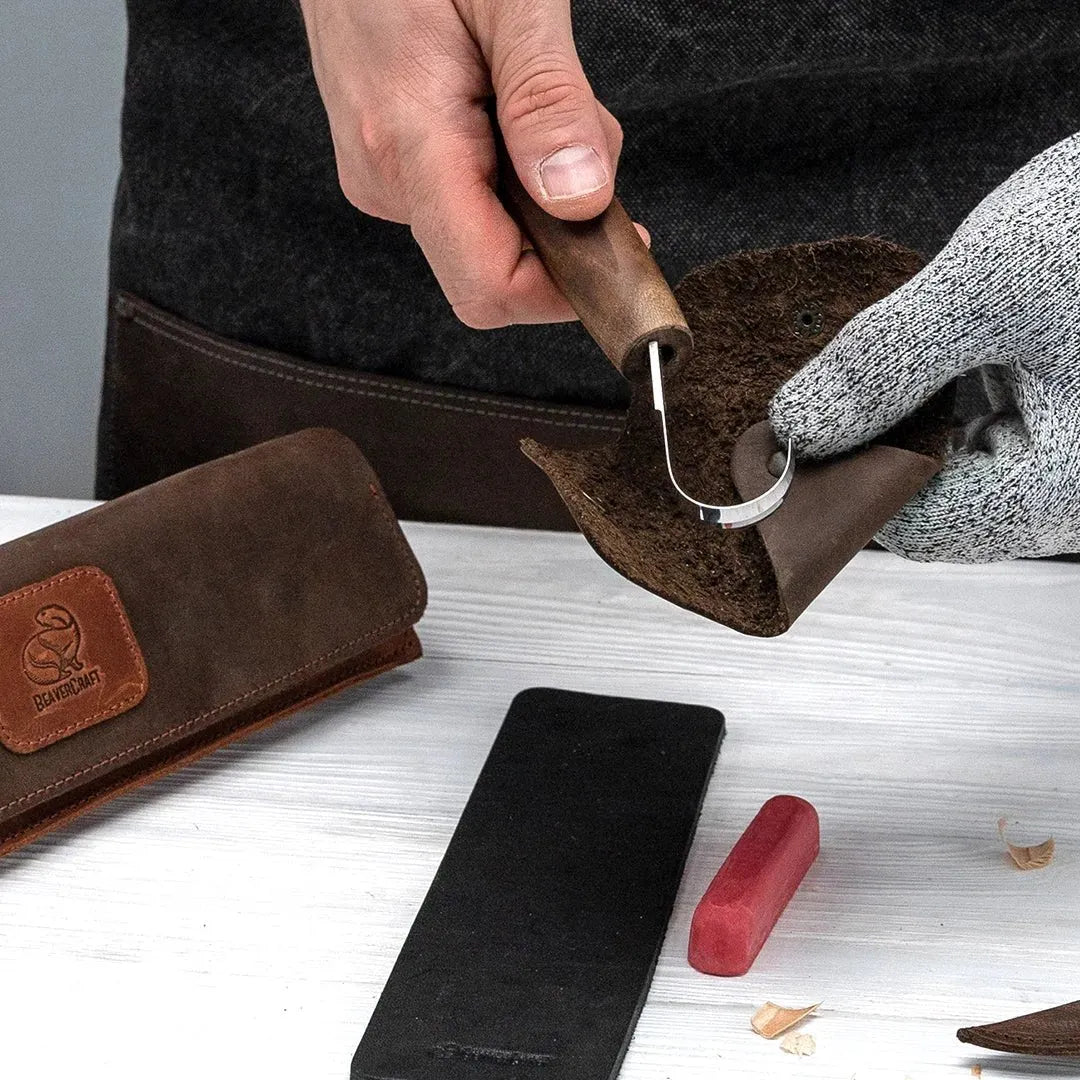 Knivsett med Skinnetui - Skjekniv Spikkekniv - Game-On.no