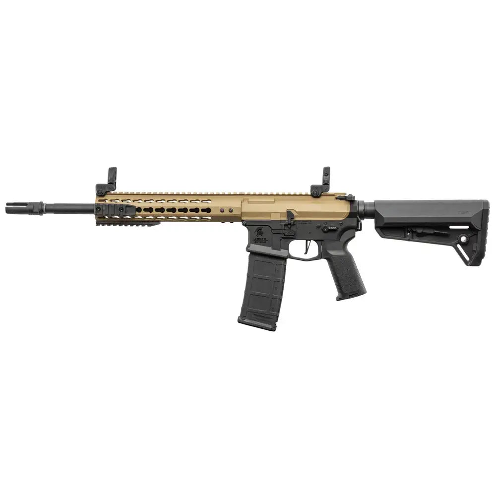 LT-19 - M4 Keymod Elektrisk Softgun Rifle V2 - Tan/Svart (PAKKE) - Game-On.no