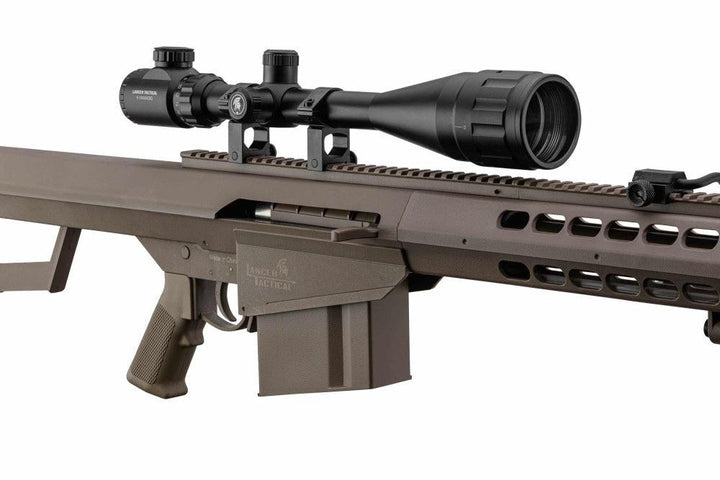 LT - Barrett M82 Sniper PAKKE Fjærdrevet Softgun - TAN - gameon.eu