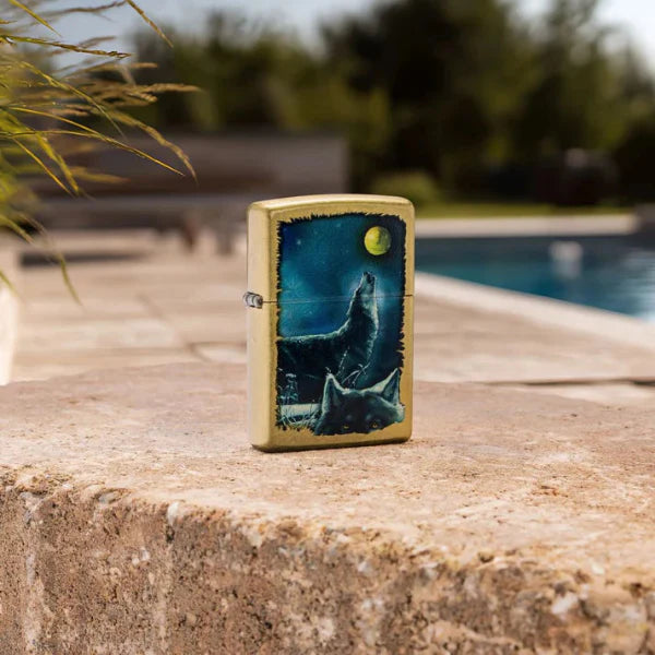 Zippo Wolf Song Design Lighter