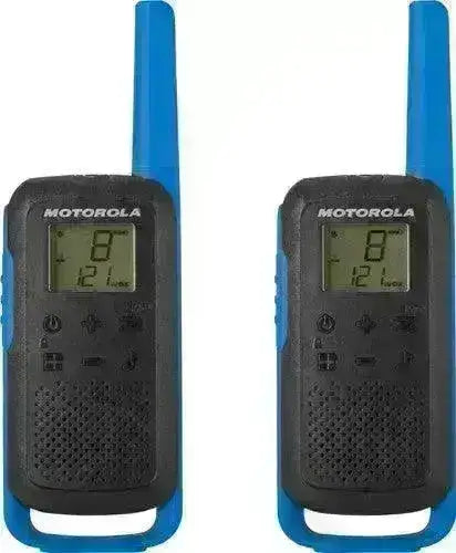 Motorola T62 Talkabout Walkie Talkie - Blå - Game-On.no