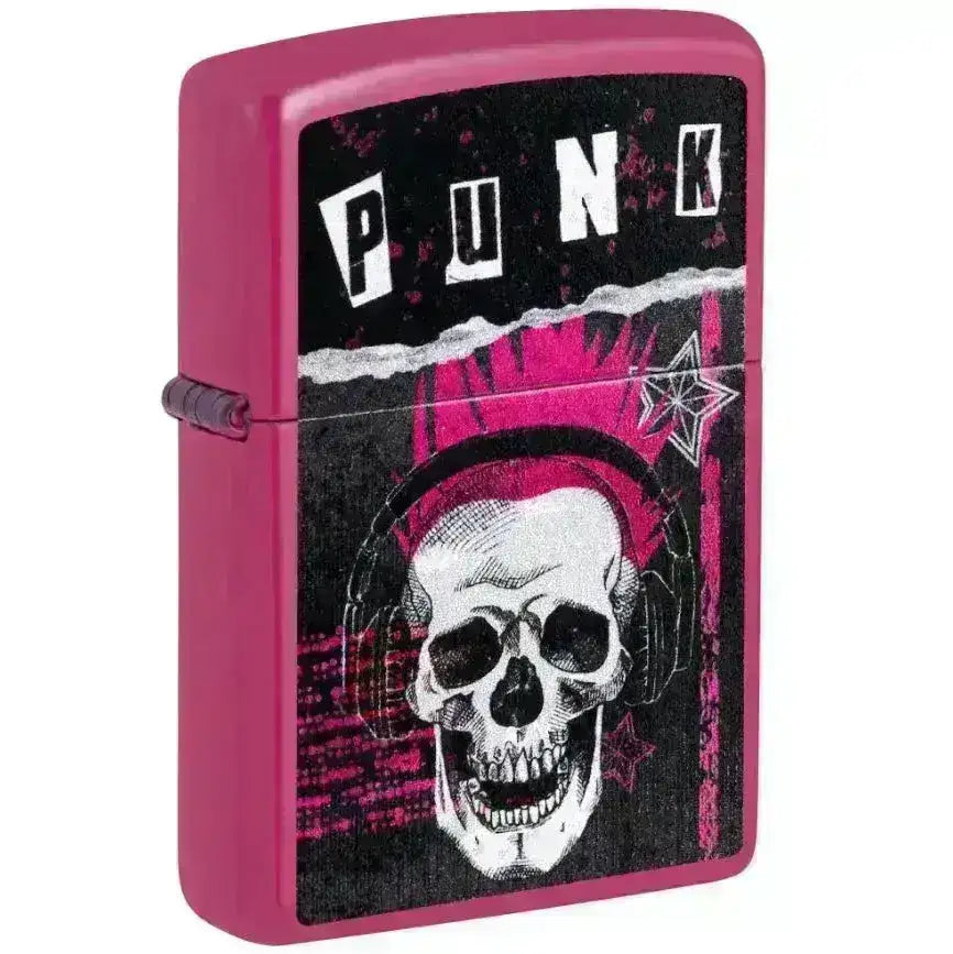 Punk Skull Design - Lighter - Game-On.no