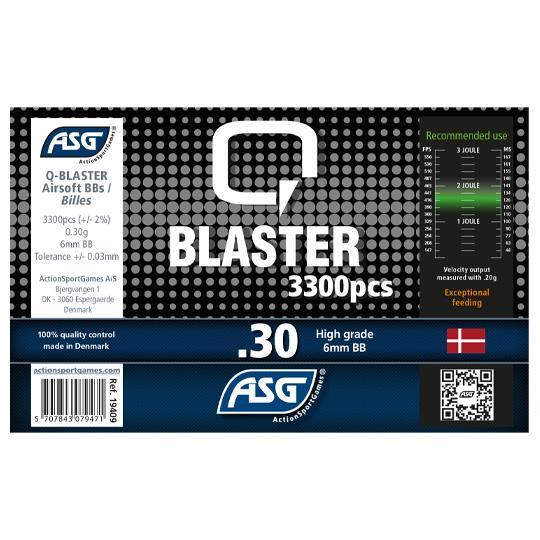 Q-Blaster Softgunkuler - 0.30g - 3300stk - gameon.eu