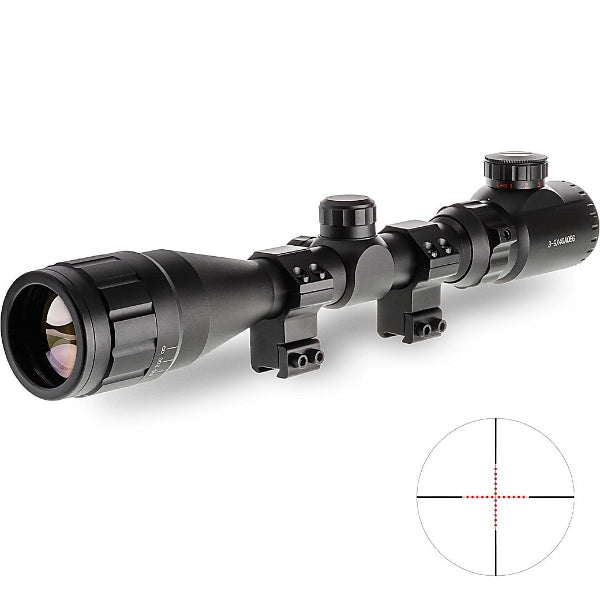 Snowpeak - 3-9x40AOE Kikkertsikte med Opplyst Retikkel - 21mm