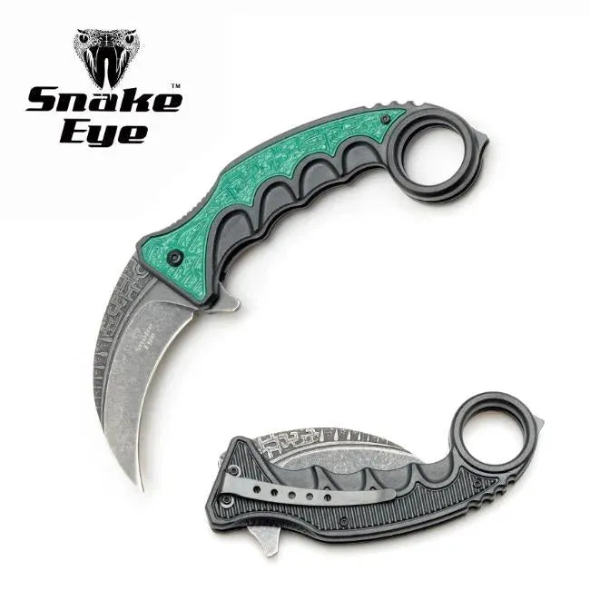 SE - Karambit Folekniv - Stonewashed Blad - Game-On.no