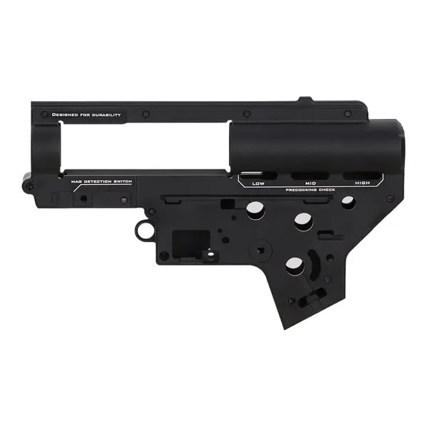 Specna Arms Aether CNC V2 gearboxskall, sett fra den andre siden